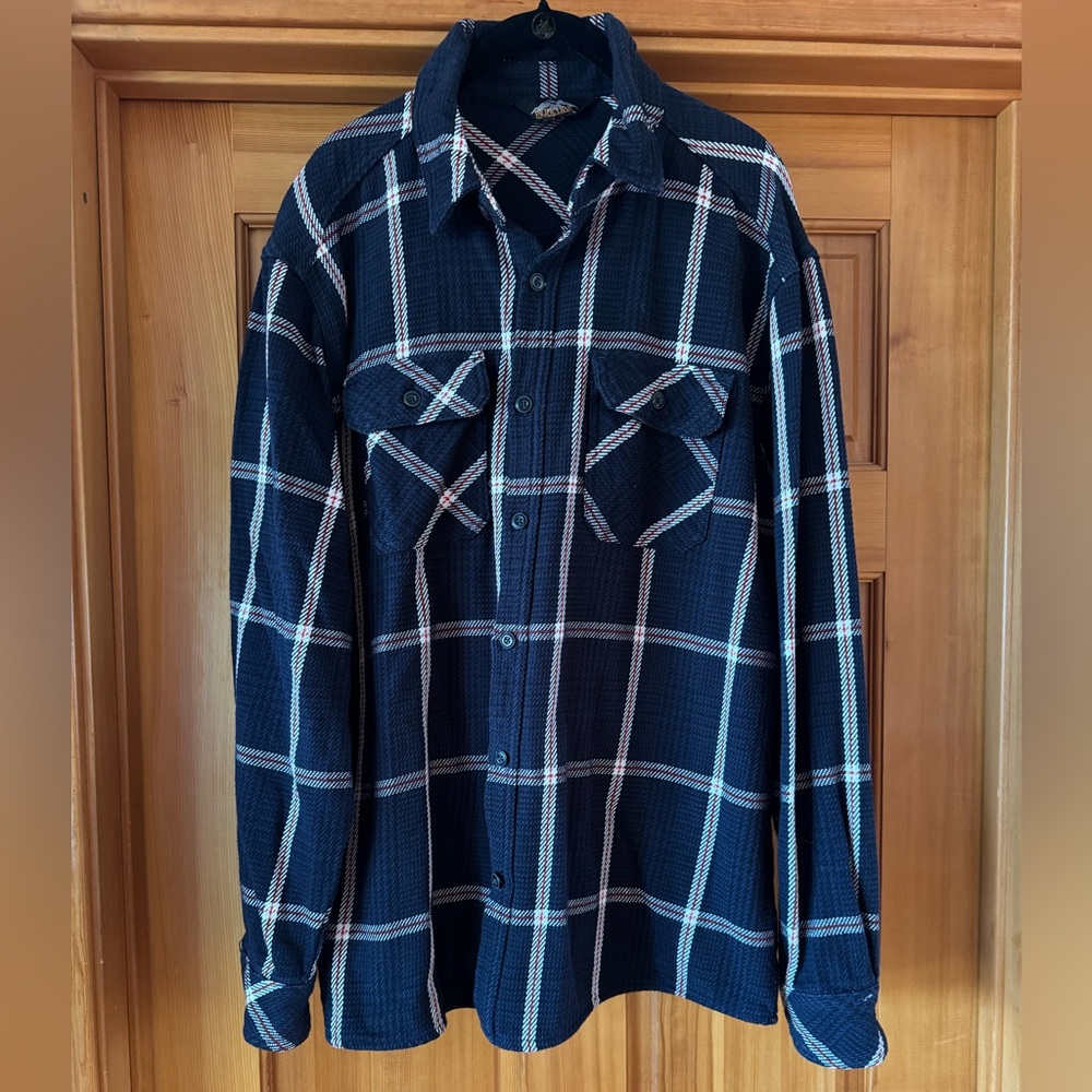 Pacific Trail Navy and White Checkered Shirt